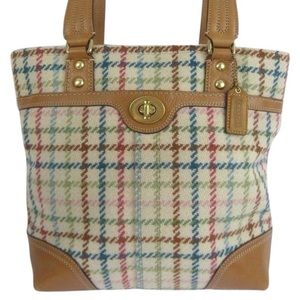 Coach Wool Hampton Tattersall Bag